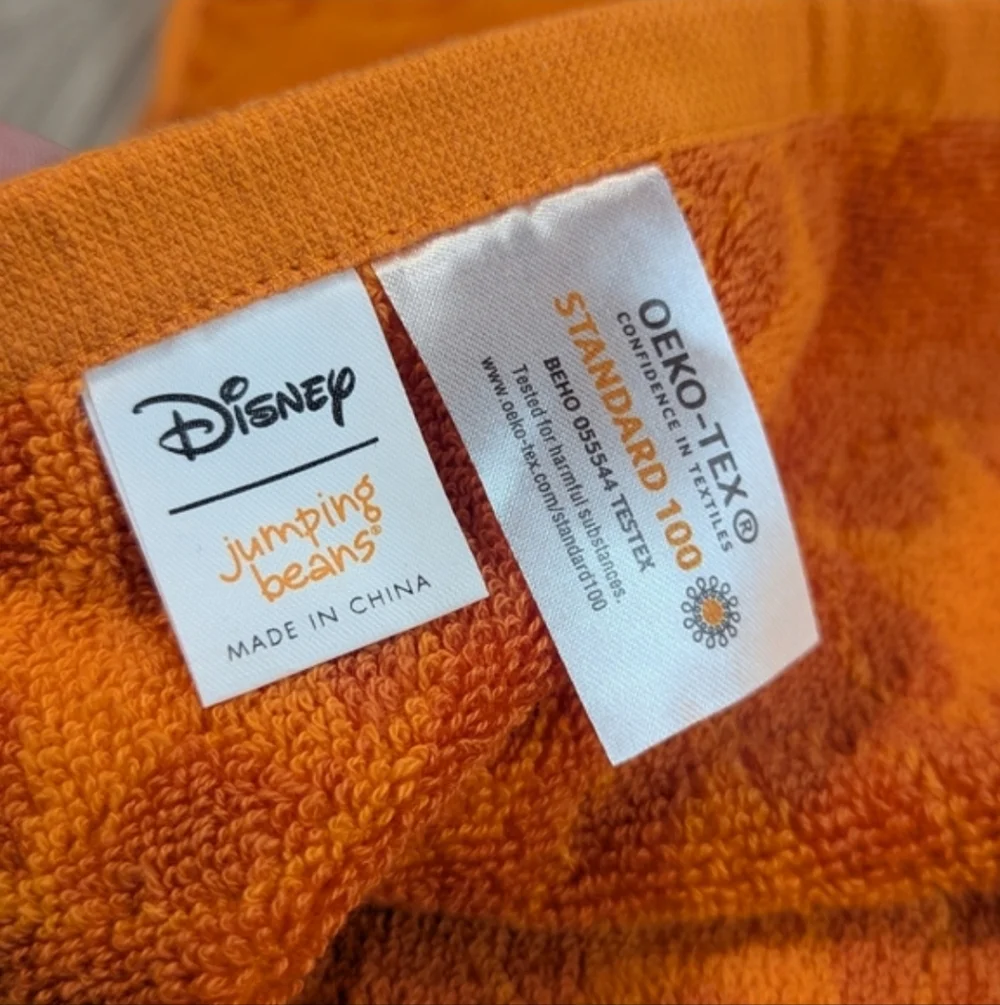 Disney Jumping Beans Toy Story Woody Sheriff Orange Bath Hand Towel